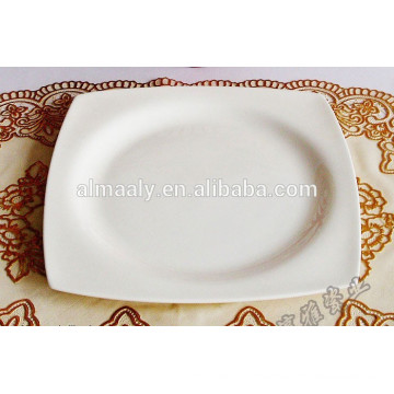 White square porcelain plate for hotel & restaurant